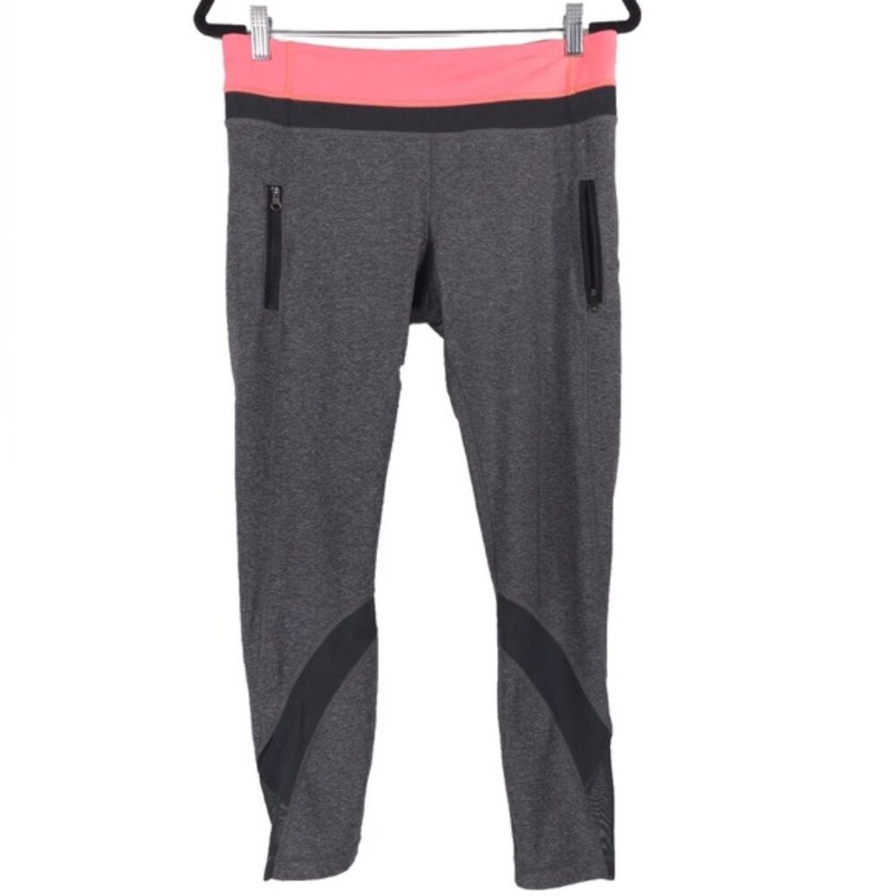 Lululemon Inspire Tight II Leggings Zip Pockets‎ Mesh Detail No Size Tag SMALL